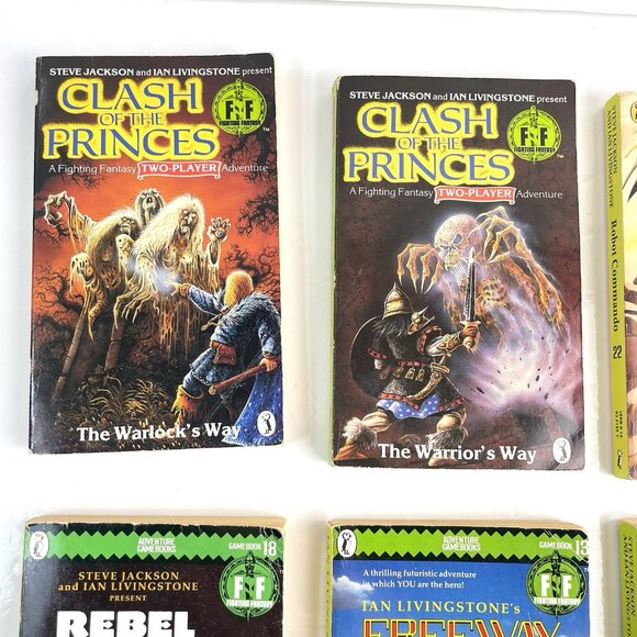 Fighting Fantasy Books Two Player Clash Of The Princes Warlocks Way Warriors Way - Picture 2 of 16